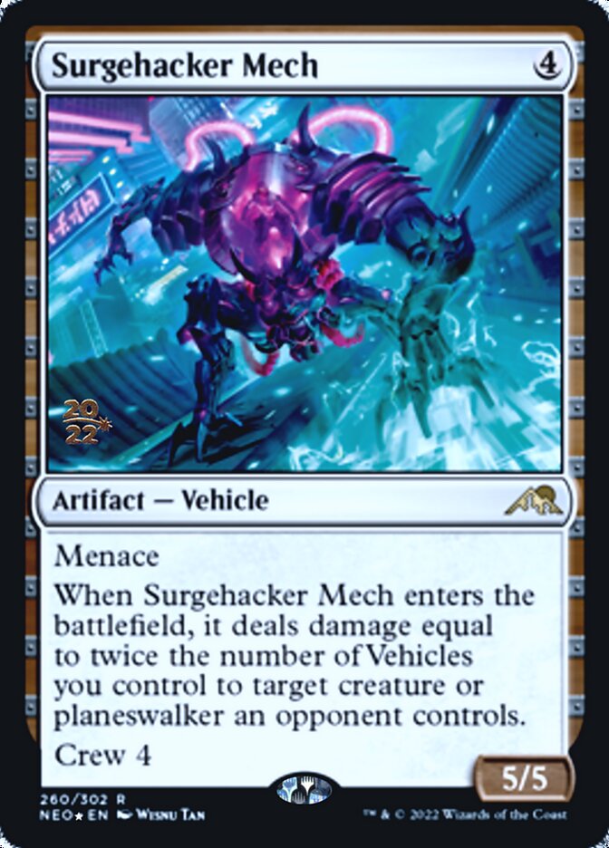 Surgehacker Mech [Kamigawa: Neon Dynasty Prerelease Promos] | Lots Moore NSW