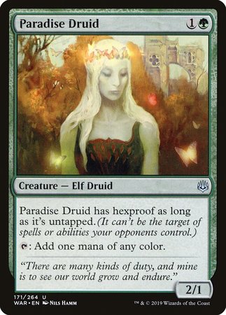 Paradise Druid [War of the Spark] | Lots Moore NSW