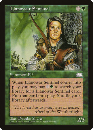 Llanowar Sentinel [Weatherlight] | Lots Moore NSW