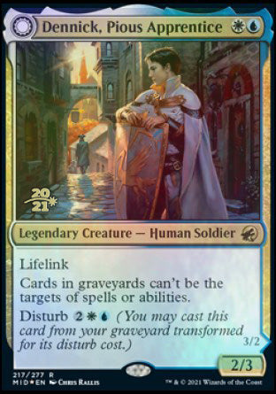 Dennick, Pious Apprentice // Dennick, Pious Apparition [Innistrad: Midnight Hunt Prerelease Promos] | Lots Moore NSW