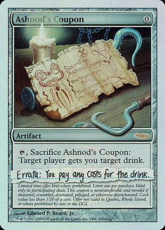 Ashnod's Coupon [Arena League 2004] | Lots Moore NSW