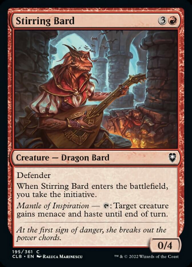 Stirring Bard [Commander Legends: Battle for Baldur's Gate] | Lots Moore NSW