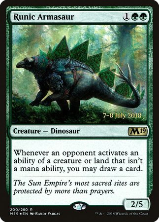Runic Armasaur [Core Set 2019 Promos] | Lots Moore NSW