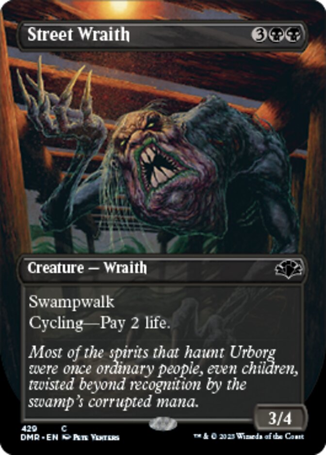 Street Wraith (Borderless Alternate Art) [Dominaria Remastered] | Lots Moore NSW