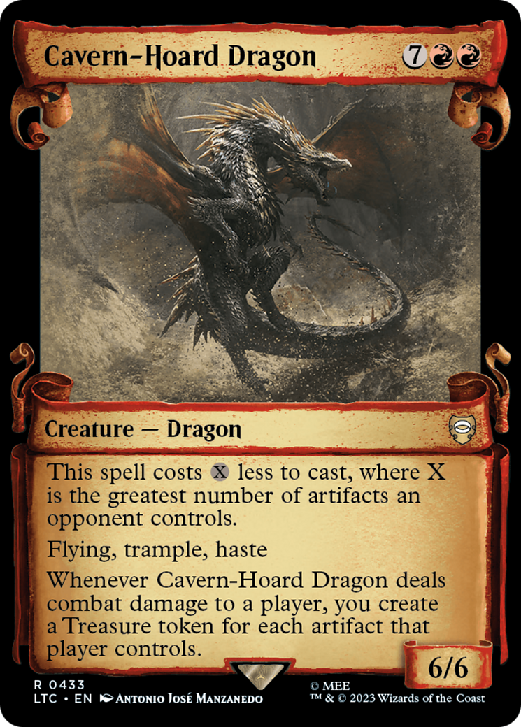 Cavern-Hoard Dragon [The Lord of the Rings: Tales of Middle-Earth Commander Showcase Scrolls] | Lots Moore NSW