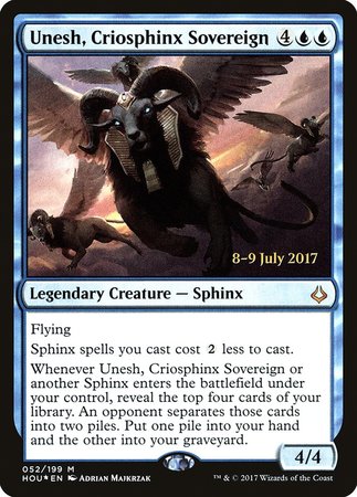 Unesh, Criosphinx Sovereign [Hour of Devastation Promos] | Lots Moore NSW