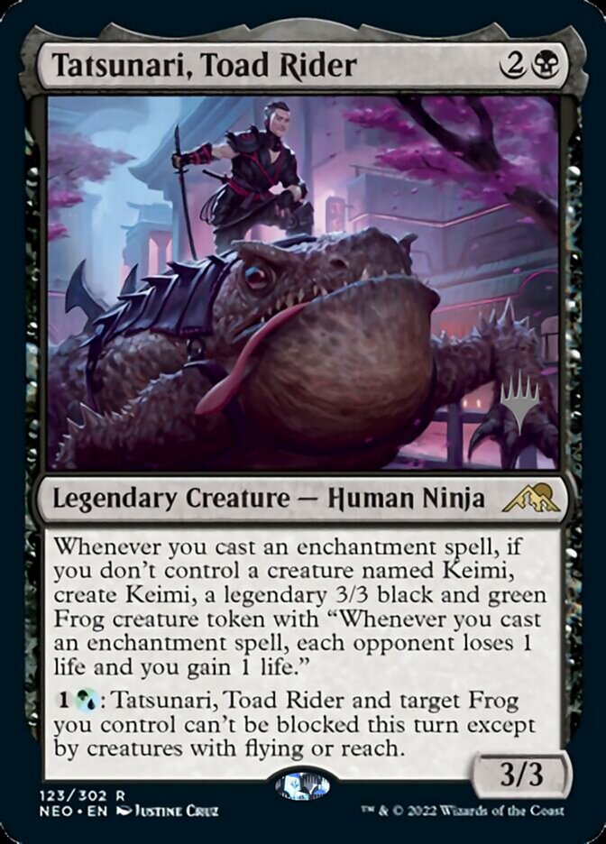 Tatsunari, Toad Rider (Promo Pack) [Kamigawa: Neon Dynasty Promos] | Lots Moore NSW