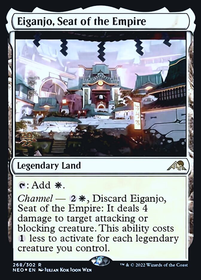 Eiganjo, Seat of the Empire [Kamigawa: Neon Dynasty Prerelease Promos] | Lots Moore NSW