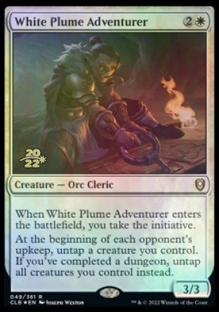 White Plume Adventurer [Commander Legends: Battle for Baldur's Gate Prerelease Promos] | Lots Moore NSW