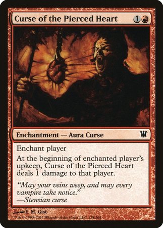 Curse of the Pierced Heart [Innistrad] | Lots Moore NSW