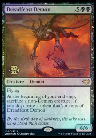 Dreadfeast Demon [Innistrad: Crimson Vow Prerelease Promos] | Lots Moore NSW