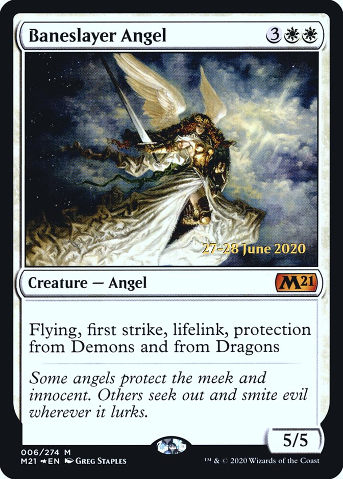 Baneslayer Angel  [Core Set 2021 Prerelease Promos] | Lots Moore NSW