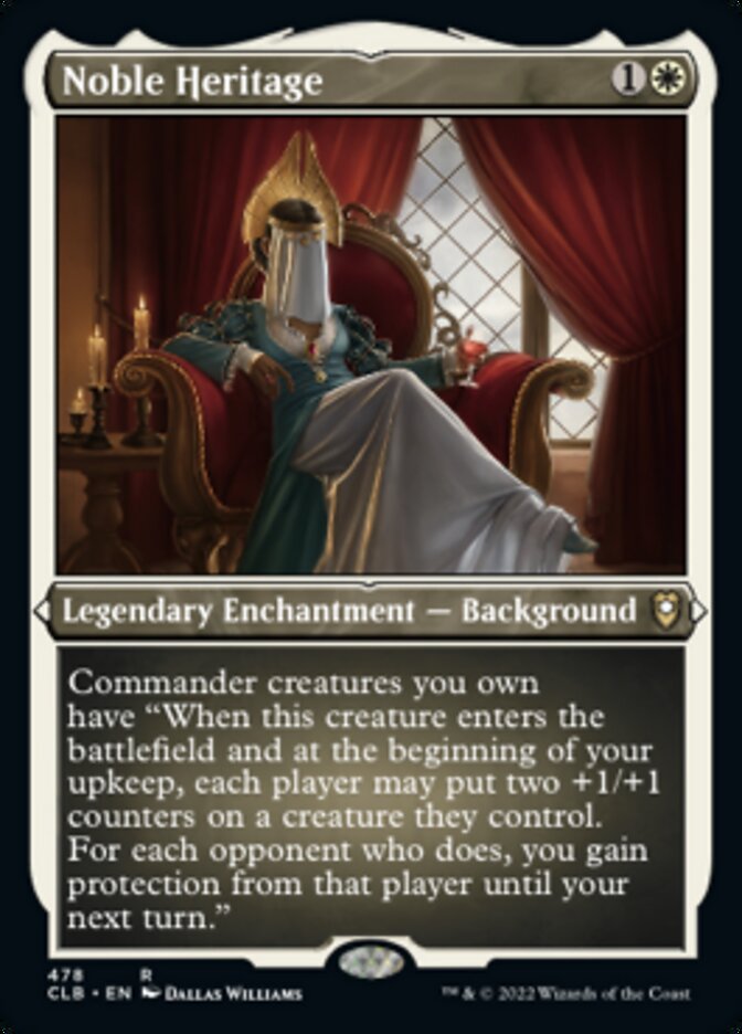 Noble Heritage (Foil Etched) [Commander Legends: Battle for Baldur's Gate] | Lots Moore NSW
