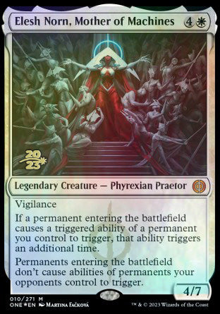 Elesh Norn, Mother of Machines [Phyrexia: All Will Be One Prerelease Promos] | Lots Moore NSW