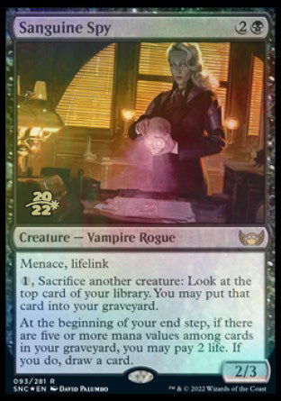 Sanguine Spy [Streets of New Capenna Prerelease Promos] | Lots Moore NSW