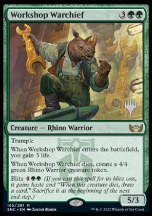 Workshop Warchief (Promo Pack) [Streets of New Capenna Promos] | Lots Moore NSW