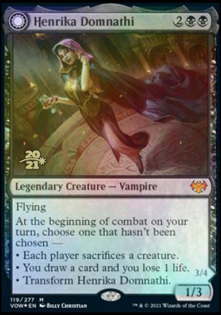 Henrika Domnathi // Henrika, Infernal Seer [Innistrad: Crimson Vow Prerelease Promos] | Lots Moore NSW