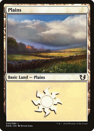 Plains (40) [Duel Decks: Blessed vs. Cursed] | Lots Moore NSW