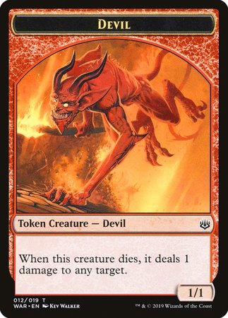 Devil Token [War of the Spark Tokens] | Lots Moore NSW