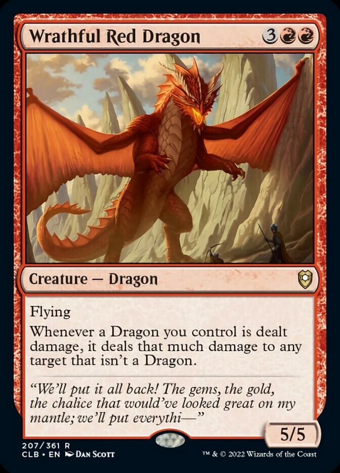 Wrathful Red Dragon [Commander Legends: Battle for Baldur's Gate] | Lots Moore NSW