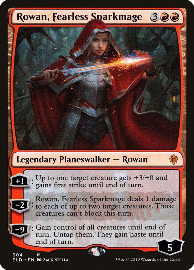 Rowan, Fearless Sparkmage [Throne of Eldraine] | Lots Moore NSW