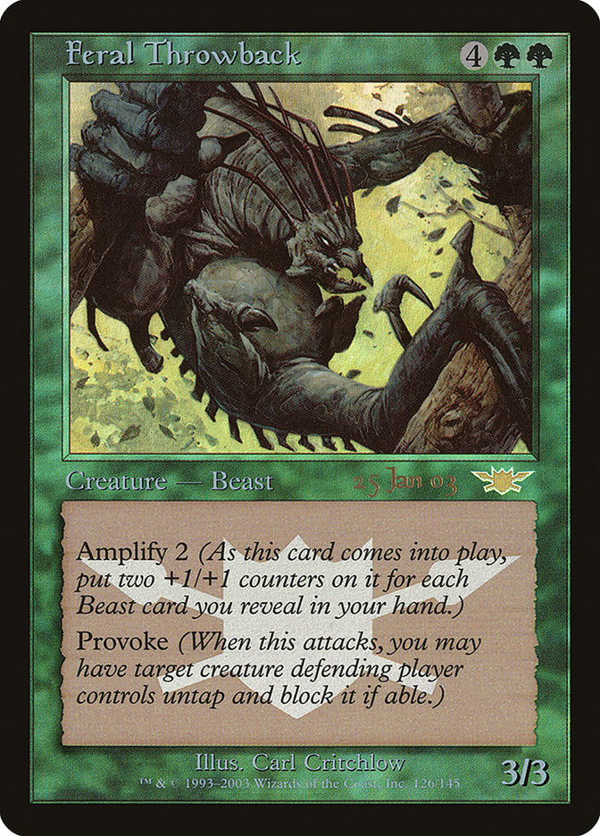 Feral Throwback [Legions Promos] | Lots Moore NSW