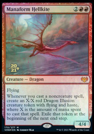 Manaform Hellkite [Innistrad: Crimson Vow Prerelease Promos] | Lots Moore NSW