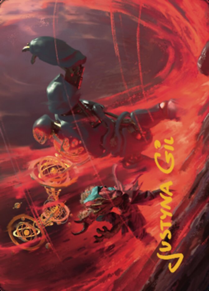 Twinferno Art Card (Gold-Stamped Signature) [Dominaria United Art Series] | Lots Moore NSW