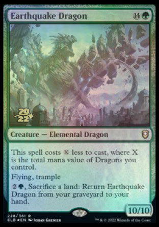 Earthquake Dragon [Commander Legends: Battle for Baldur's Gate Prerelease Promos] | Lots Moore NSW