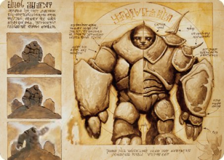 Precursor Golem Art Card [The Brothers' War Art Series] | Lots Moore NSW