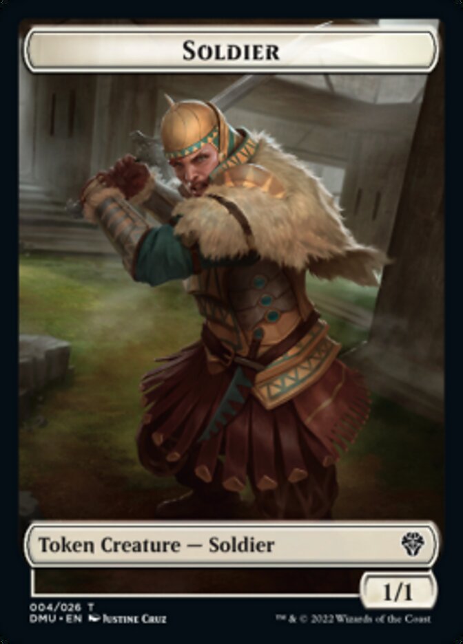 Soldier // Elemental Double-sided Token [Dominaria United Tokens] | Lots Moore NSW