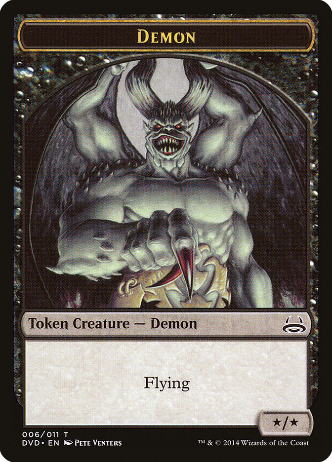 Demon Token (Divine vs. Demonic) [Duel Decks Anthology Tokens] | Lots Moore NSW