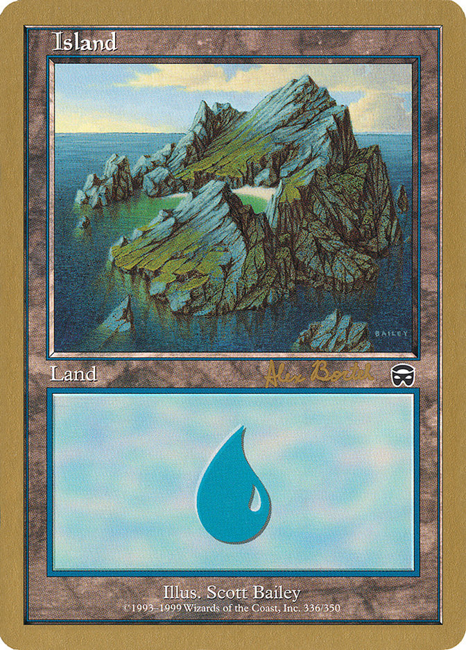 Island (ab336) (Alex Borteh) [World Championship Decks 2001] | Lots Moore NSW