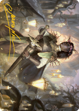 Sungold Sentinel Art Card (Gold-Stamped Signature) [Innistrad: Midnight Hunt Art Series] | Lots Moore NSW
