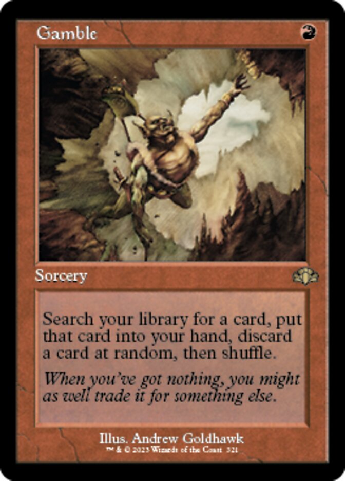 Gamble (Retro) [Dominaria Remastered] | Lots Moore NSW
