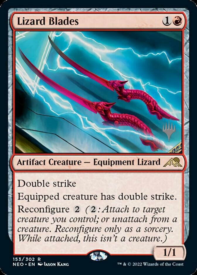 Lizard Blades (Promo Pack) [Kamigawa: Neon Dynasty Promos] | Lots Moore NSW