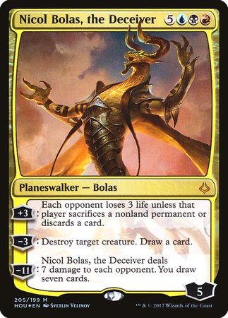 Nicol Bolas, the Deceiver [Hour of Devastation] | Lots Moore NSW