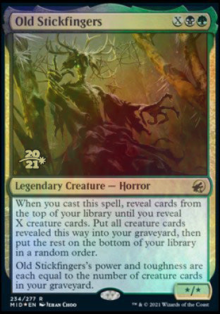 Old Stickfingers [Innistrad: Midnight Hunt Prerelease Promos] | Lots Moore NSW