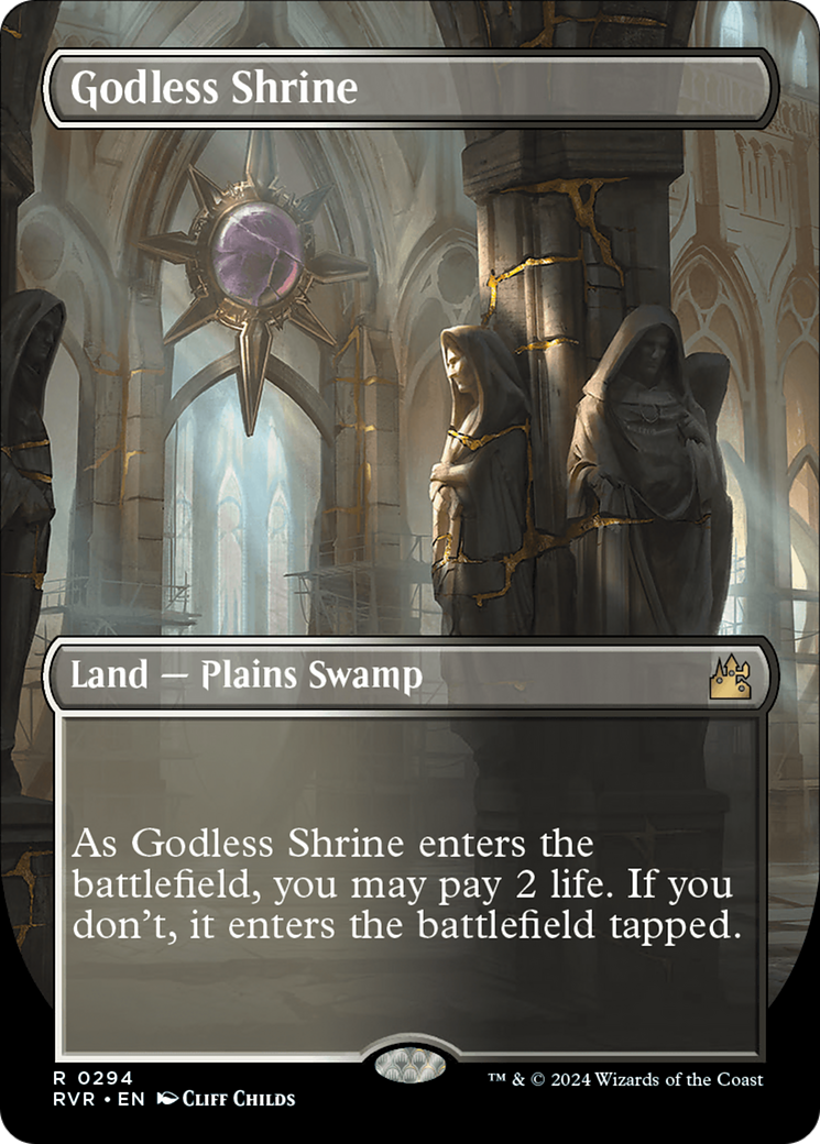 Godless Shrine (Borderless) [Ravnica Remastered] | Lots Moore NSW