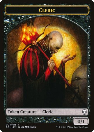 Cleric Token [Dominaria Tokens] | Lots Moore NSW