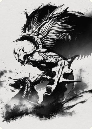 Phyrexian Vindicator 2 Art Card [Phyrexia: All Will Be One Art Series] | Lots Moore NSW