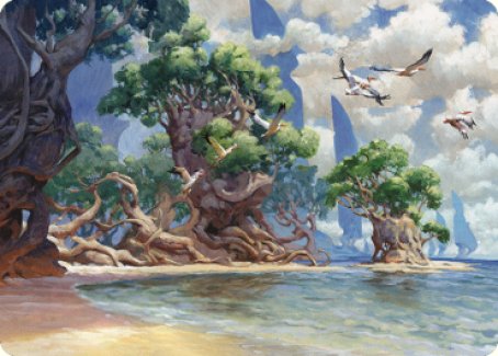 Yavimaya Coast Art Card [Dominaria United Art Series] | Lots Moore NSW