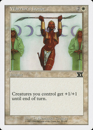 Warrior's Honor [Classic Sixth Edition] | Lots Moore NSW