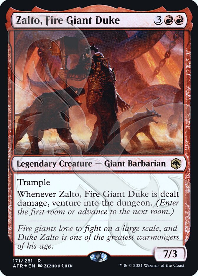 Zalto, Fire Giant Duke (Ampersand Promo) [Dungeons & Dragons: Adventures in the Forgotten Realms Promos] | Lots Moore NSW