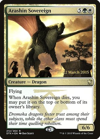 Arashin Sovereign [Dragons of Tarkir Promos] | Lots Moore NSW