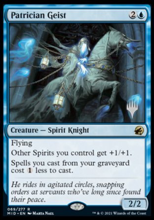Patrician Geist (Promo Pack) [Innistrad: Midnight Hunt Promos] | Lots Moore NSW