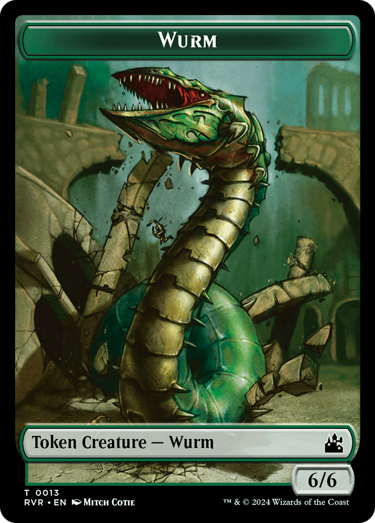 Bird // Wurm Double-Sided Token [Ravnica Remastered Tokens] | Lots Moore NSW