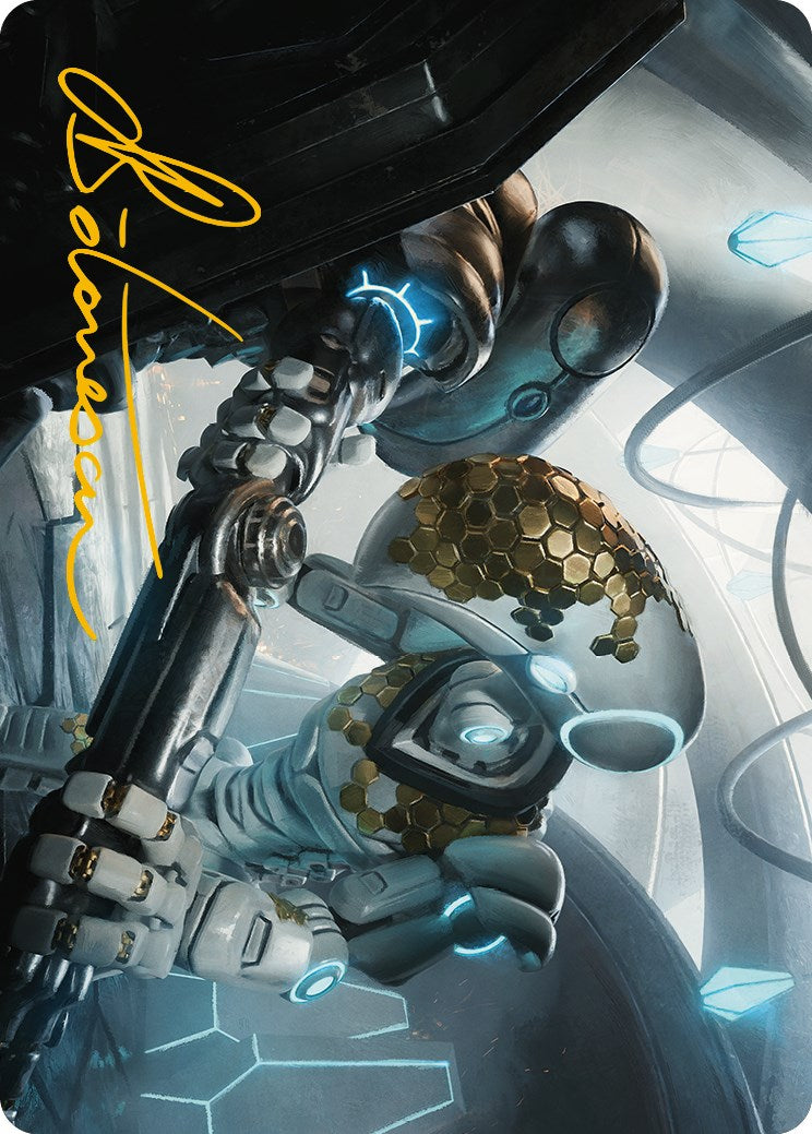 Myr Kinsmith Art Card (Gold-Stamped Signature) [Phyrexia: All Will Be One Art Series] | Lots Moore NSW