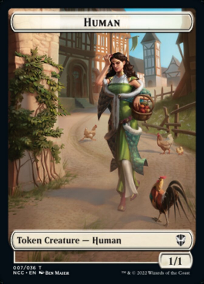 Eldrazi Spawn // Human Double-sided Token [Streets of New Capenna Commander Tokens] | Lots Moore NSW