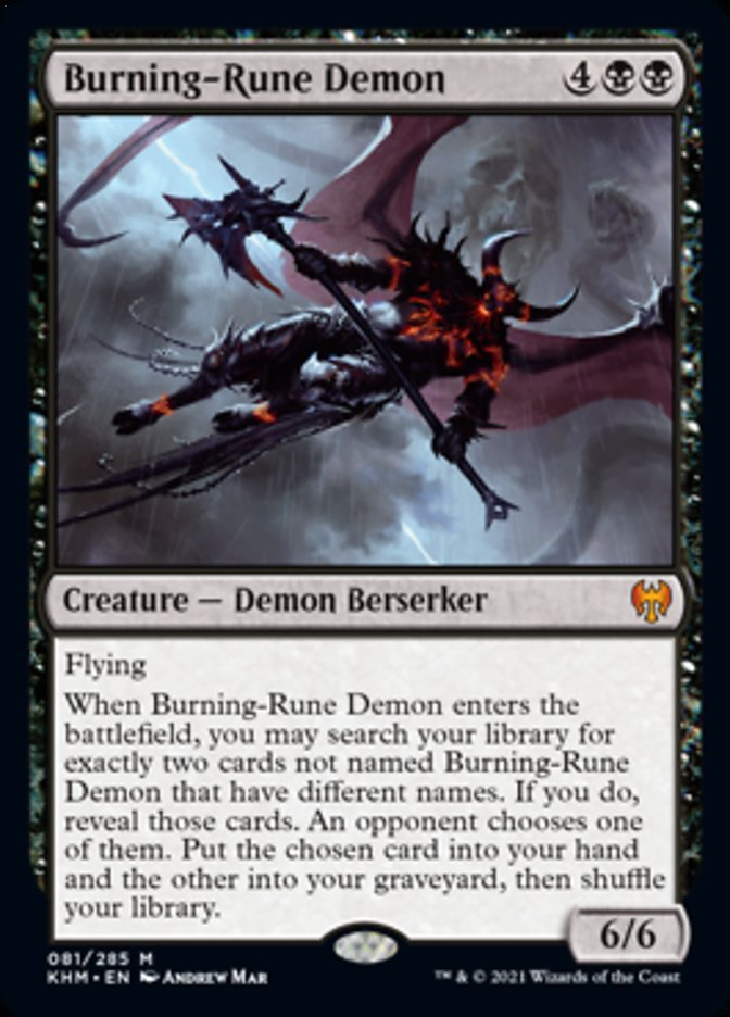 Burning-Rune Demon [Kaldheim] | Lots Moore NSW